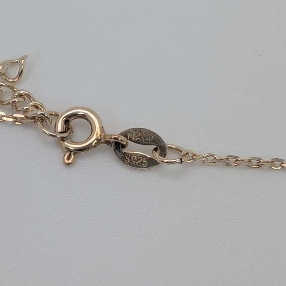 Emerald S925 Sterling Silver Gemstone Necklace - Picture 4 of 4